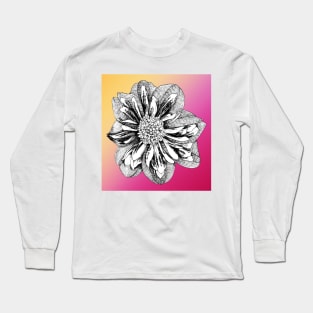 Ink - Dahlia Variation 1 Long Sleeve T-Shirt